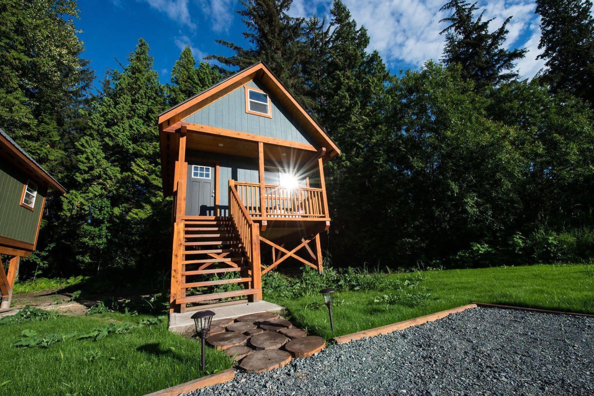 Hidden Acres Farm And Treehouse Resort Terrace Ngoại thất bức ảnh